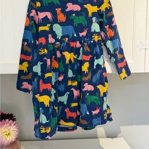 Mini Boden Multicolor Dog Print Dress